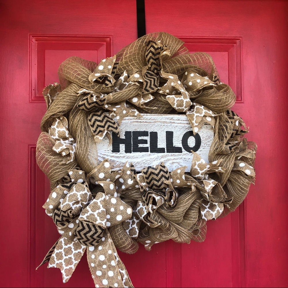 Hello!!! Wreath - Picture 2 of 2